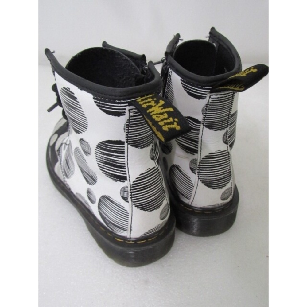 Dr Martens Boots Size US 5 EU 36 1460 J Black White Polka Dot K Hydro - Picture 5 of 10